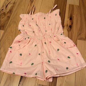 Janie and Jack Pink Smocked Romper, sz 3T